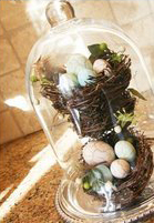 apothecary jar wedding centerpiece egg