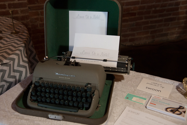 vintage remington typewriter guestbook ultrapom big reveal rental