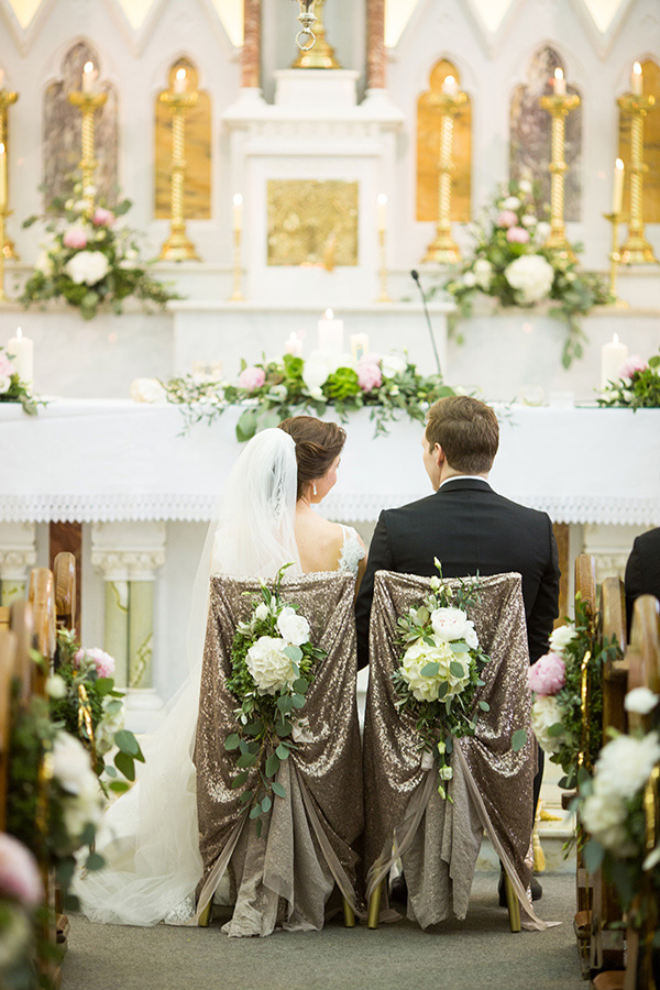 gold sequin chair covers rental