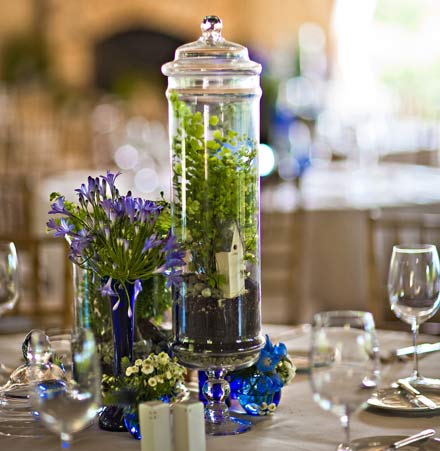 terrarium birdhouse apothecary jar apothecary jar wedding centerpiece