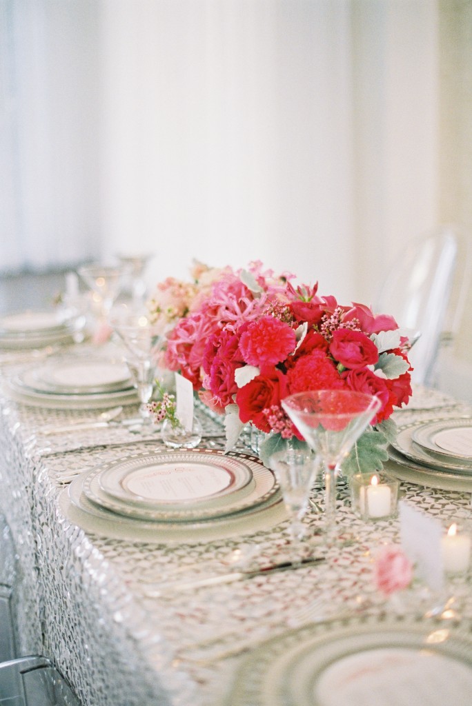 pink ombre' centerpiece pink ombre' wedding