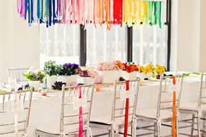 rainbow wedding centerpiece ideas