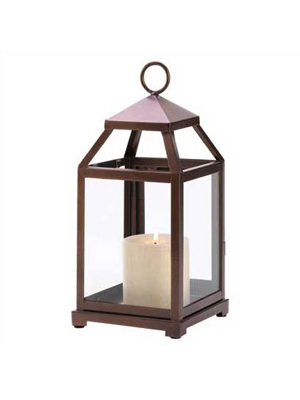 Bronze Carriage Lantern – Small w/candle