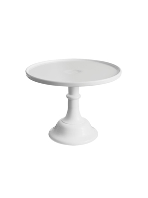 Cake Pedestal – White Glass, 12″