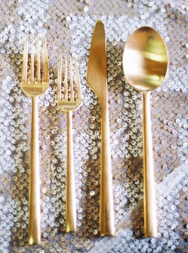gold flatware rental gold silverware