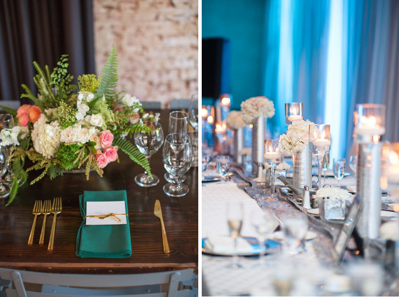 gold flatware textured silver vases