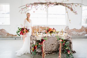 I freaking love this sequin tablecloth