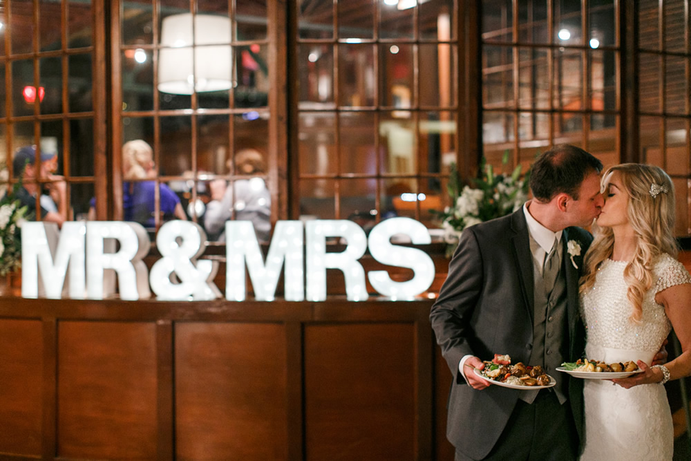 mr and mrs marquee sign