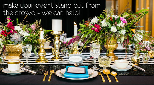 modern wedding rental