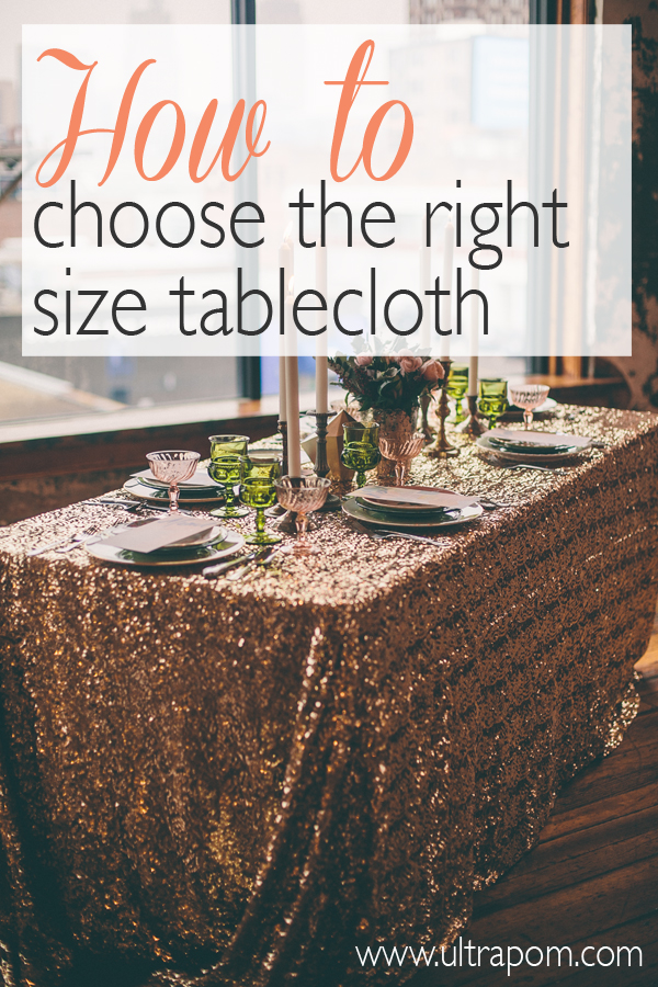 An easy infographic to help you pick the perfect size tablecloth for your wedding. So handy!