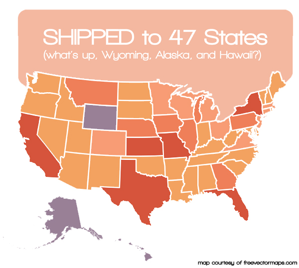 states shipped to 2015