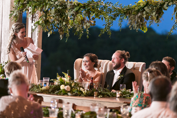 greenery wedding farm table rental