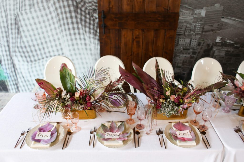 head table tropical wedding wedding decor