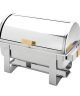 Chafer – Rectangle Stainless Rolltop, 8 qt.