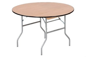 Wood Folding Table – Round