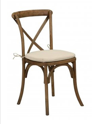 Farm X-Back Wood Antique Finish Chair