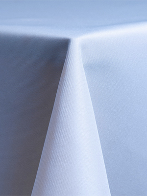 Solid Polyester Linen – Light Blue