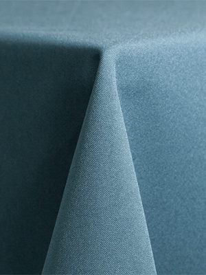 Solid Polyester Linen – Slate