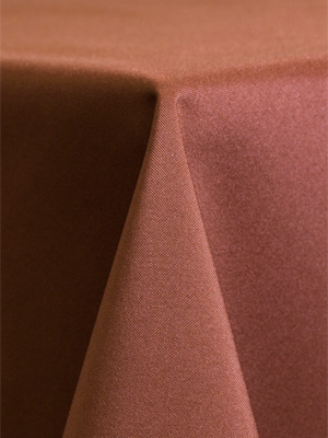 Solid Polyester Linen – Terra Cotta