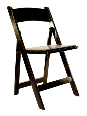 Garden Folding Chair – Black Wood