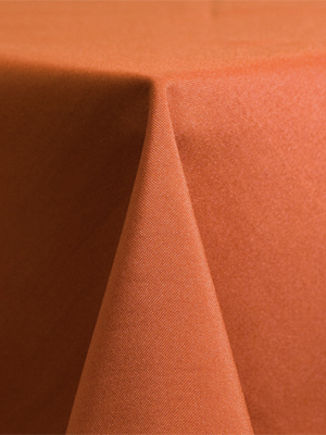 Solid Polyester Linen – Orange