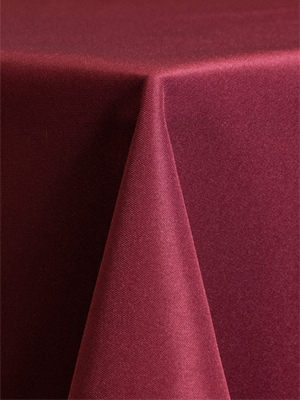 Solid Polyester Linen – Cranberry