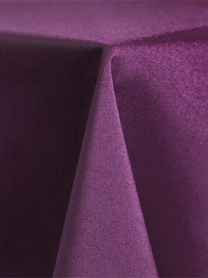 Solid Polyester Linen – Eggplant