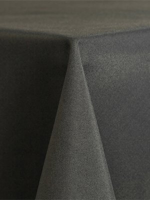 Solid Polyester Linen – Gun Metal