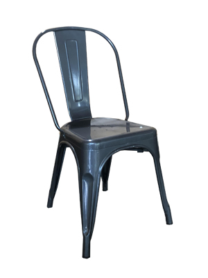 Gunmetal Cafe Chair